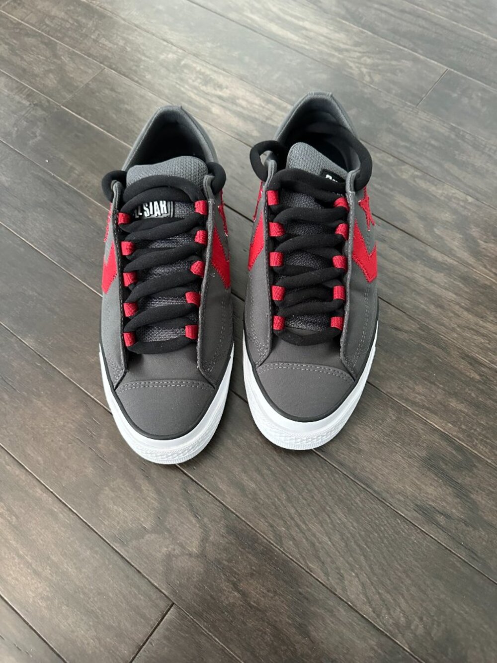 Converse Star Player 76 Low 'Puff - Dark Matter' Gray & Red US Men's Sz 10 Shoes - Picture 2 of 9